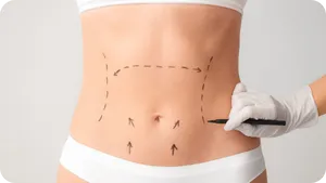 Cirugía de abdominoplastia para eliminar exceso de piel y tensar músculos abdominales en Clínica La Parva.