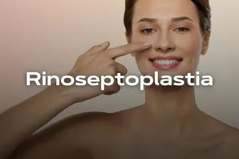 Banner móvil sobre rinoseptoplastía funcional y estética para mejorar la respiración y el perfil nasal en Clínica La Parva.